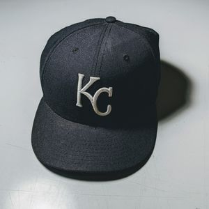 Dark Navy Kansas City Royals Fitted 7-3/8